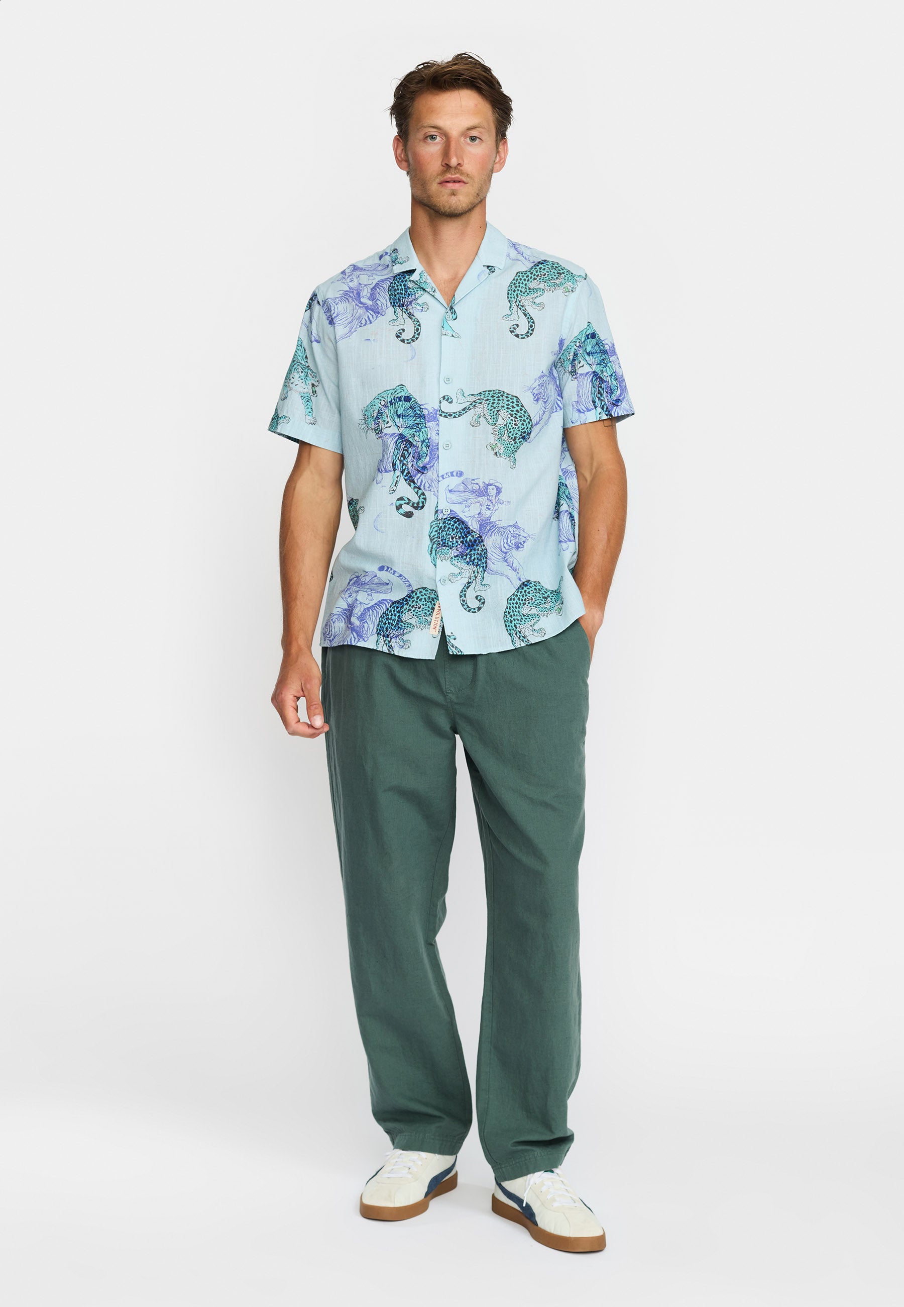Revolution Short-sleeved Cuban Shirt Short-sleeve shirts Blue