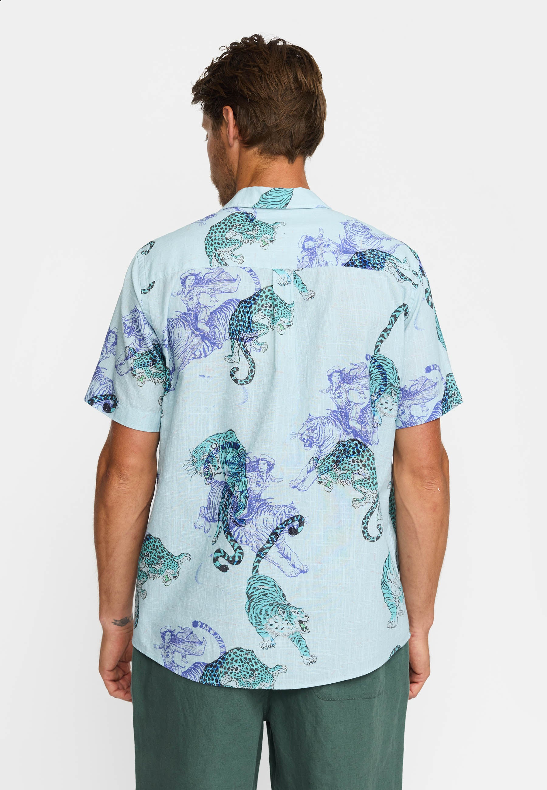 Revolution Short-sleeved Cuban Shirt Short-sleeve shirts Blue