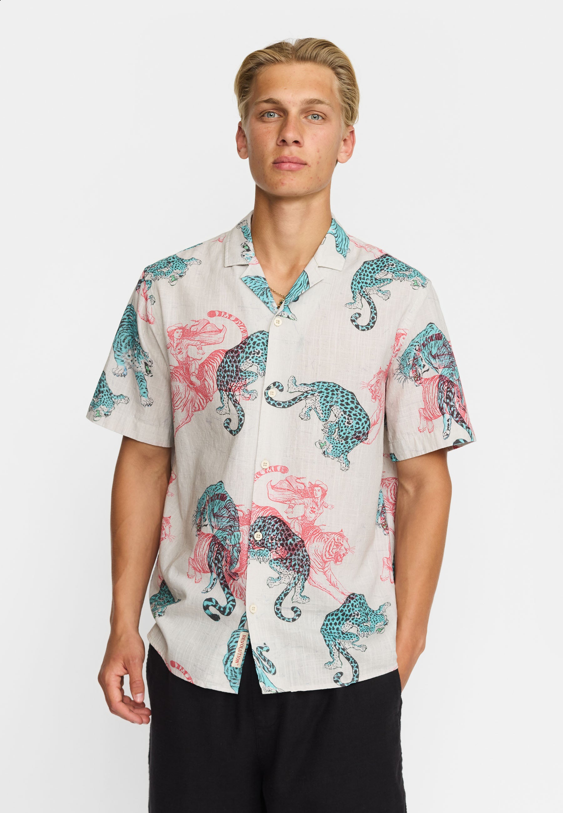 Revolution Short-sleeved Cuban Shirt Short-sleeve shirts Offwhite