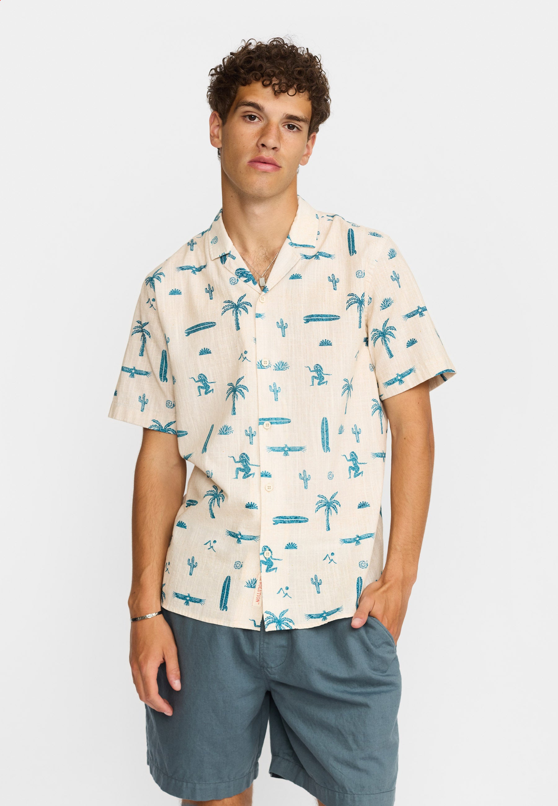 Revolution Short-sleeved Cuban Shirt Short-sleeve shirts Offwhite