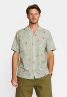 Revolution Short-sleeved Cuban Shirt Short-sleeve shirts Lightgreen