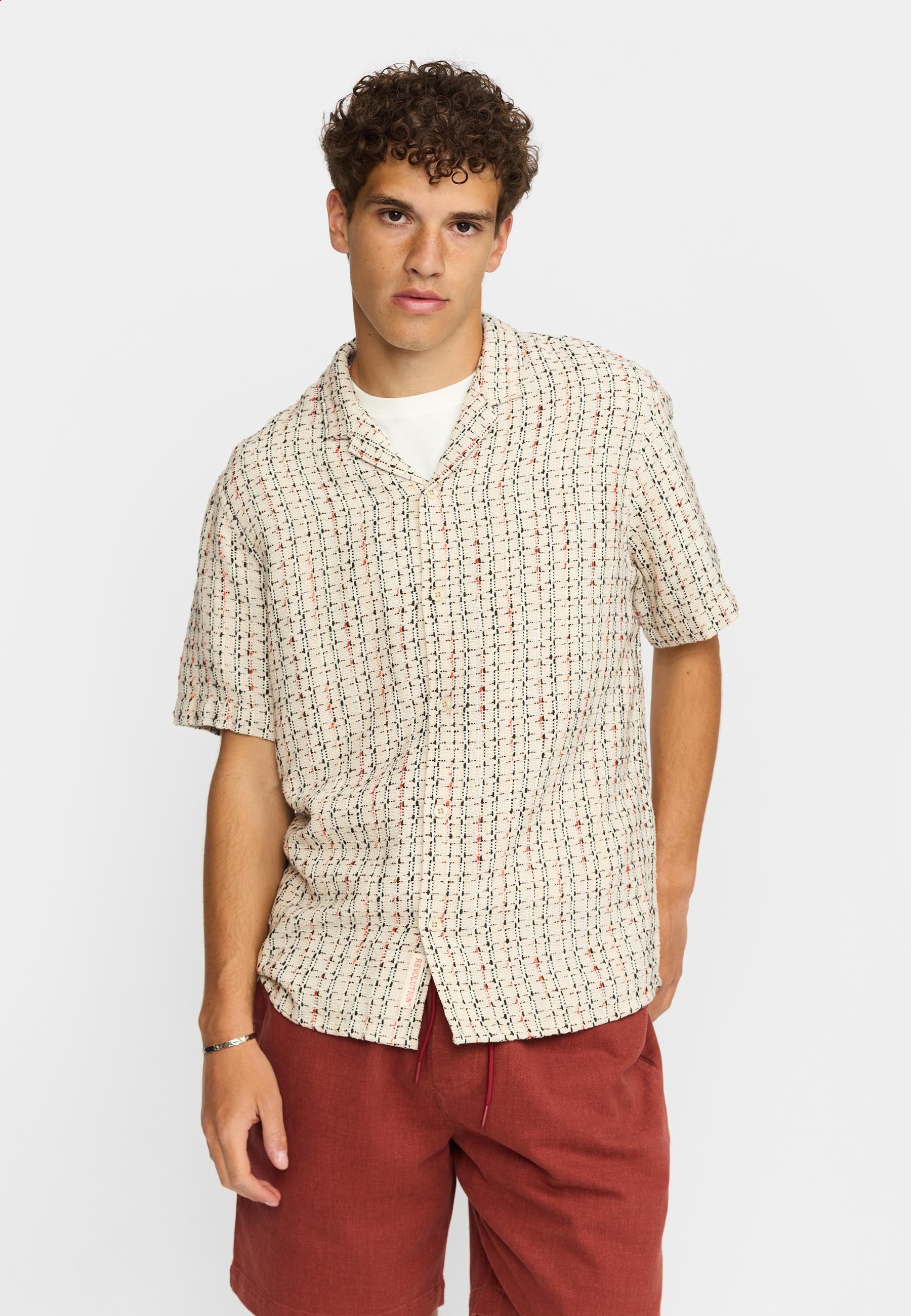 Revolution Short-sleeved Cuban Shirt Short-sleeve shirts Offwhite