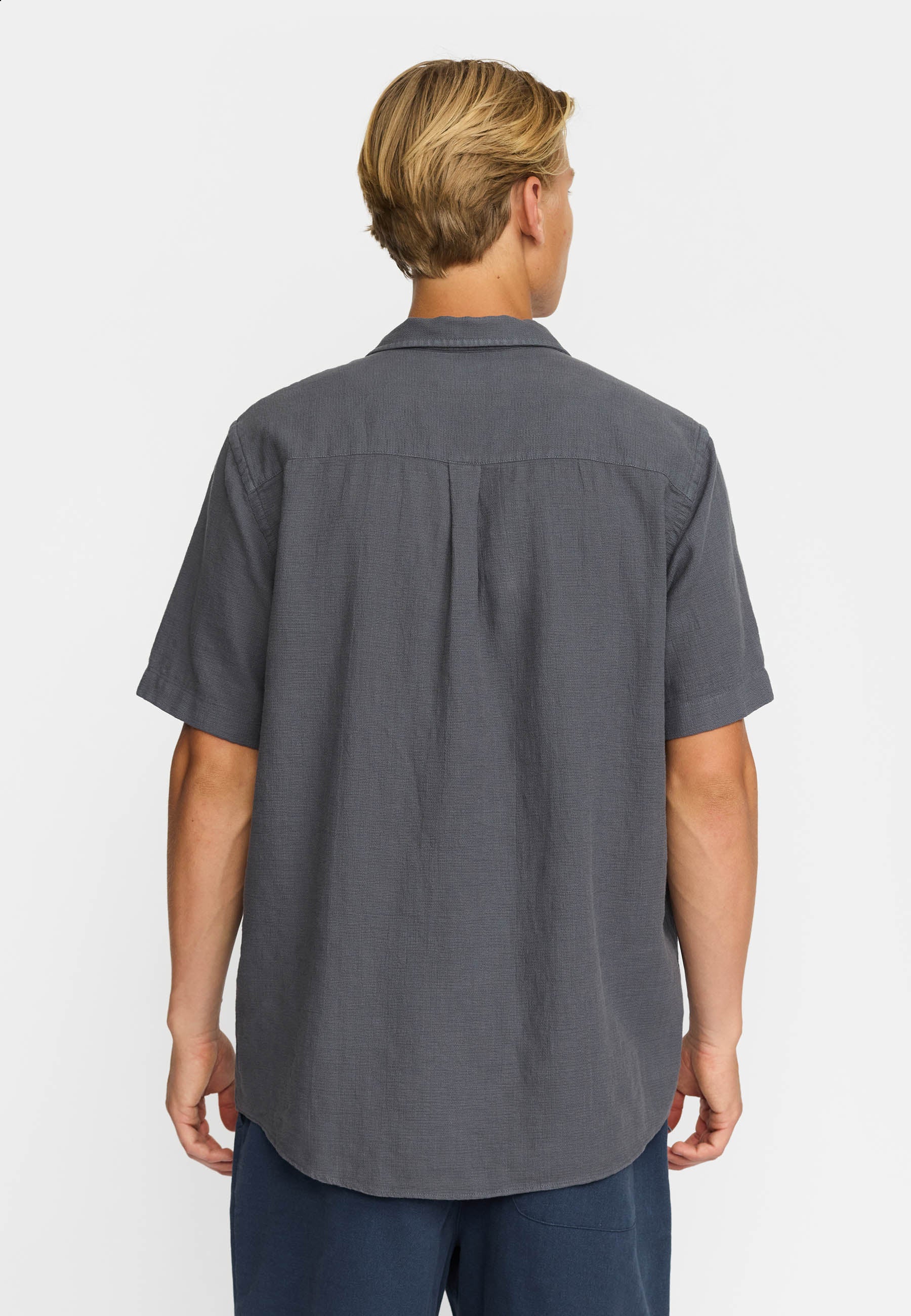 Revolution Short-sleeved Cuban Shirt Short-sleeve shirts Darkgrey