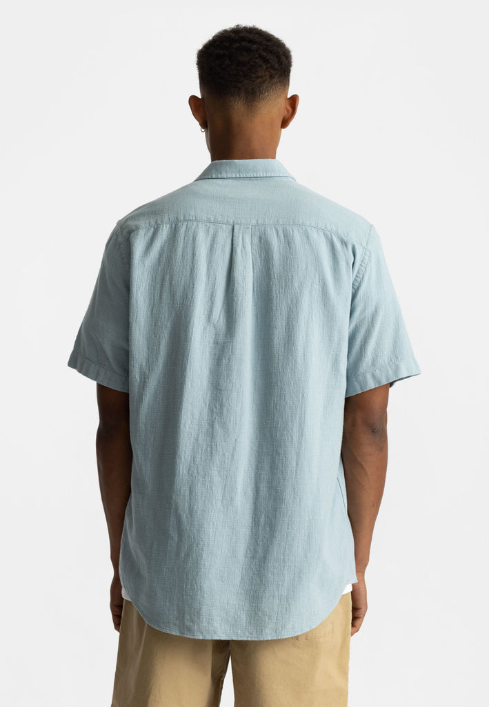 Revolution Short-sleeved Cuban Shirt Short-sleeve shirts Lightblue