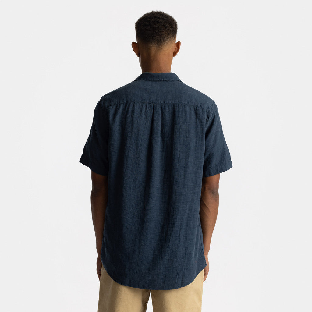 Revolution Short-sleeved Cuban Shirt Short-sleeve shirts Navy