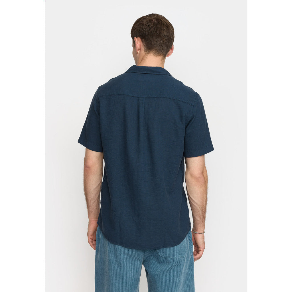 Revolution Short-sleeved Cuban Shirt Short-sleeve shirts Navy