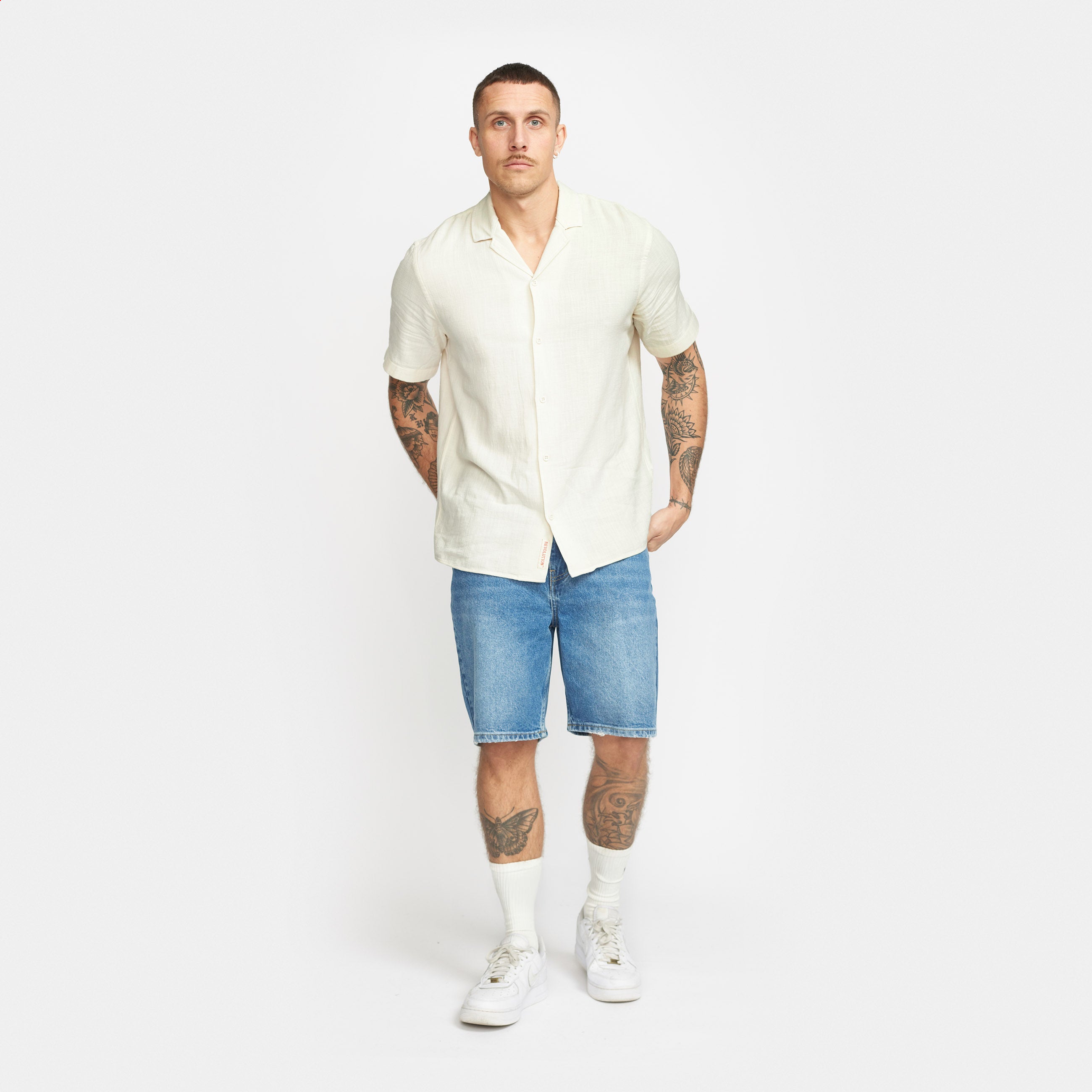 Revolution Short-sleeved Cuban Shirt Short-sleeve shirts Offwhite