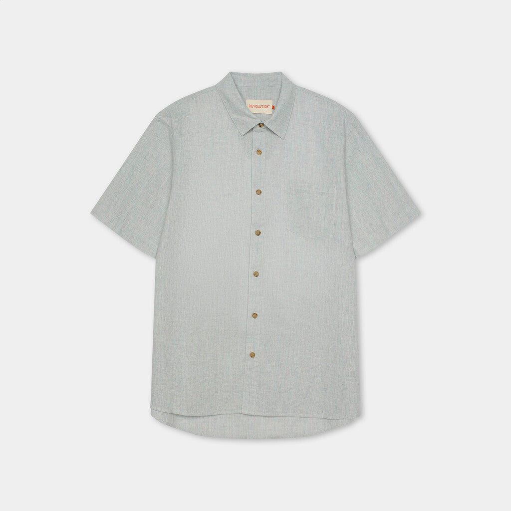 Revolution Short-sleeved Loose Shirt Short-sleeve shirts Blue