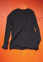 Revolution Slub Crew Knit Vintaged Black