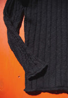 Revolution Slub Crew Knit Vintaged Black