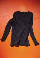 Revolution Slub Crew Knit Vintaged Black