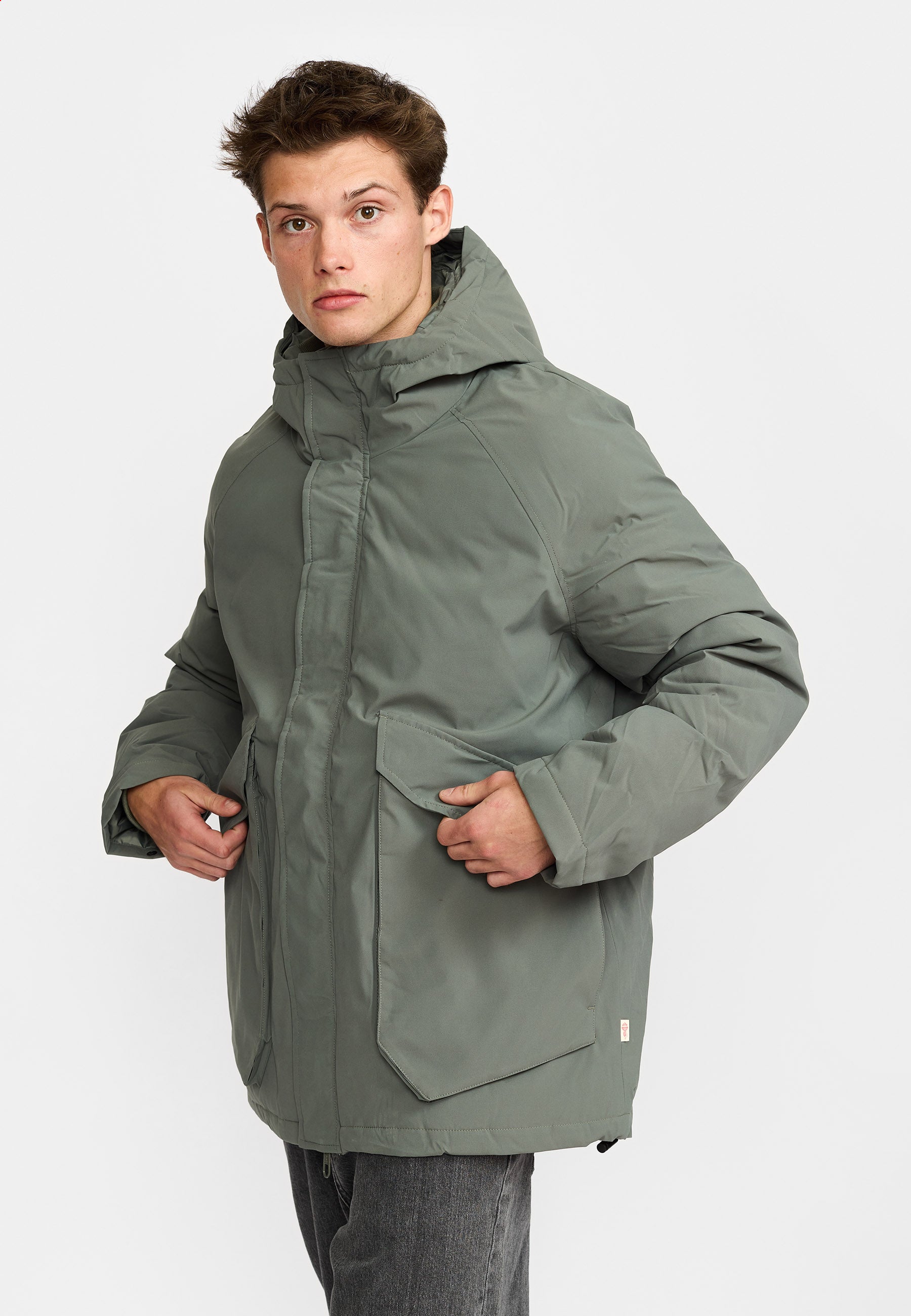 Revolution Tech Parka Mid Winter Outerwear Grey