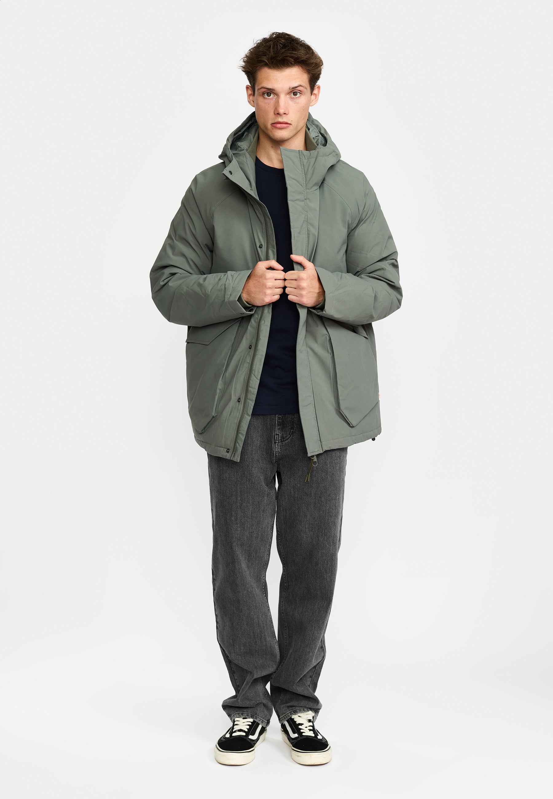 Revolution Tech Parka Mid Winter Outerwear Grey