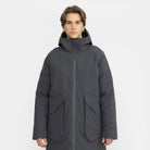 Revolution Tech Parka Raglan Winter Outerwear Darkgrey