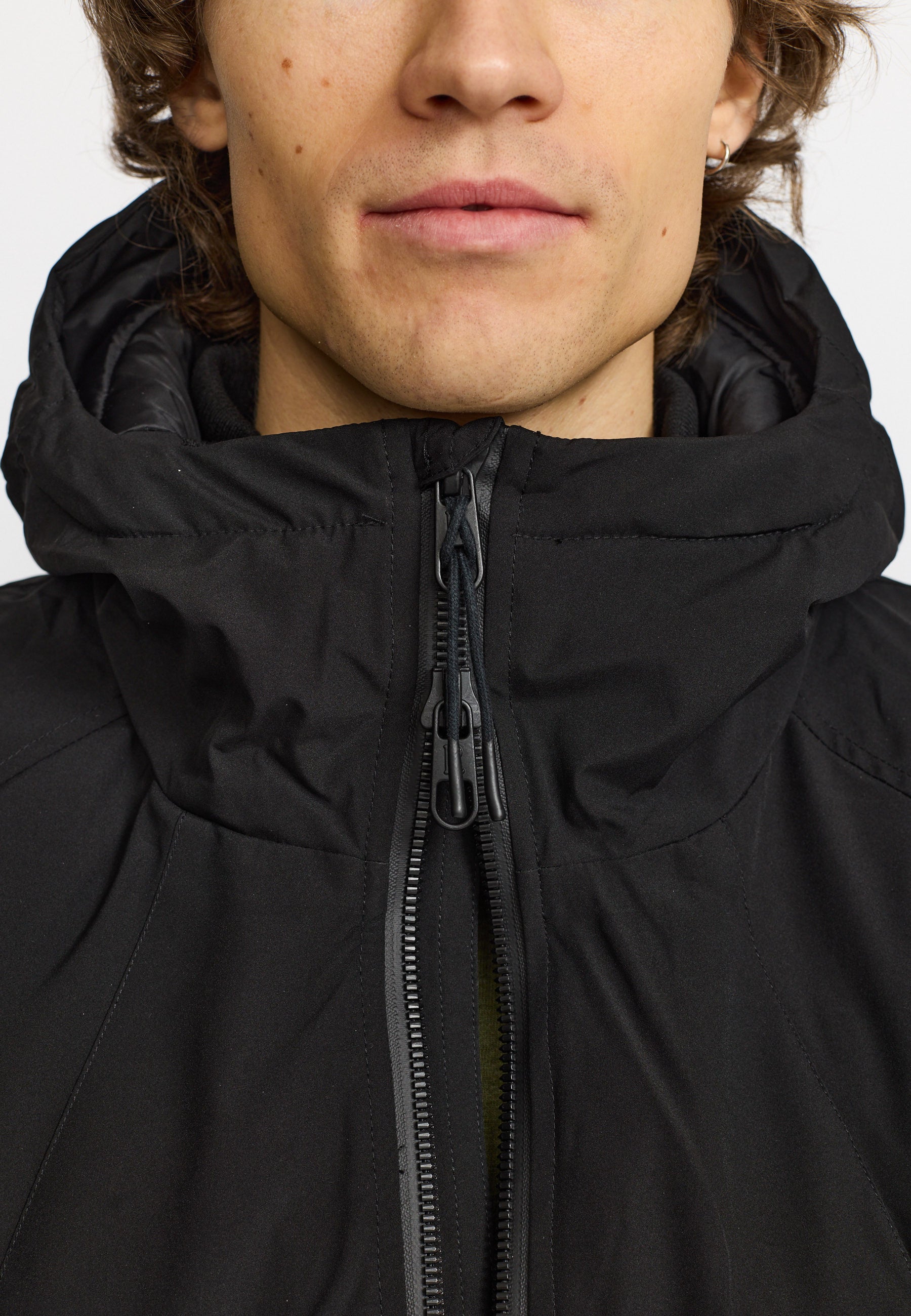 Revolution Tech Parka Raglan Winter Outerwear Black