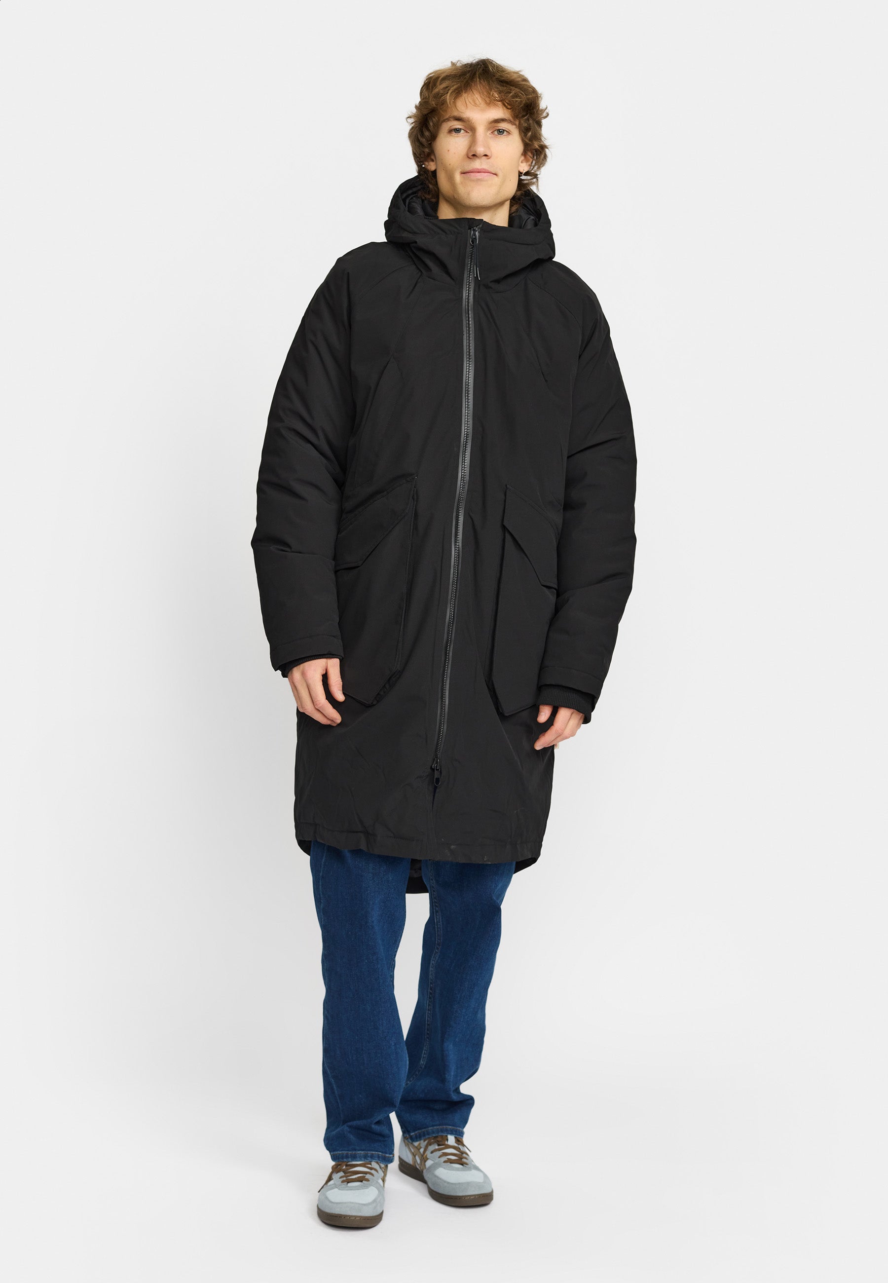 Revolution Tech Parka Raglan Winter Outerwear Black