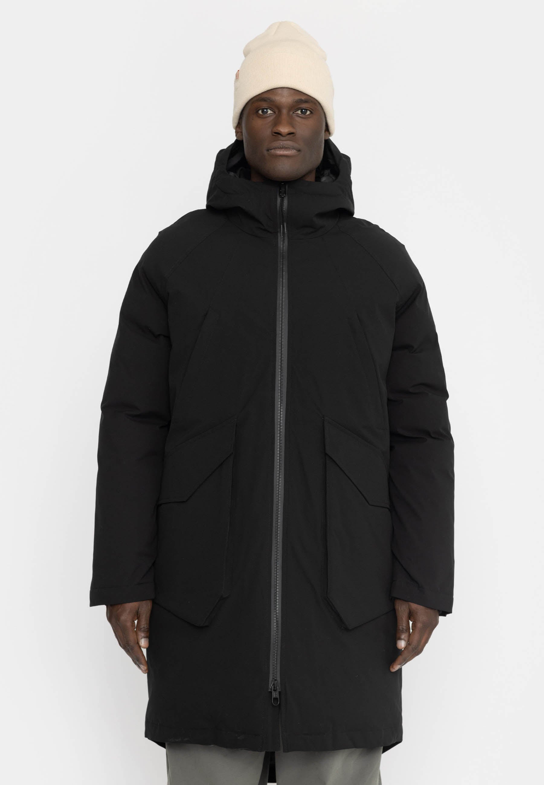 Revolution Tech Parka Raglan Winter Outerwear Black