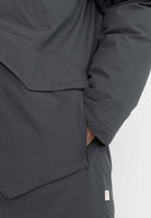 Revolution Tech Parka Raglan Winter Outerwear Darkgrey