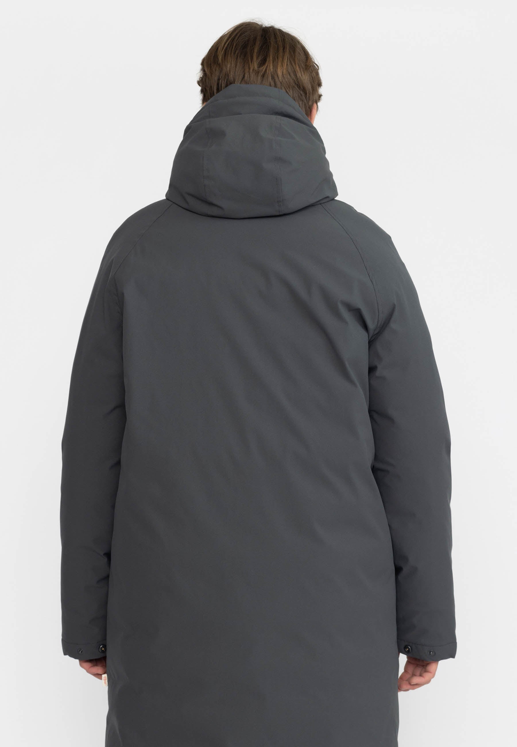 Revolution Tech Parka Raglan Winter Outerwear Darkgrey