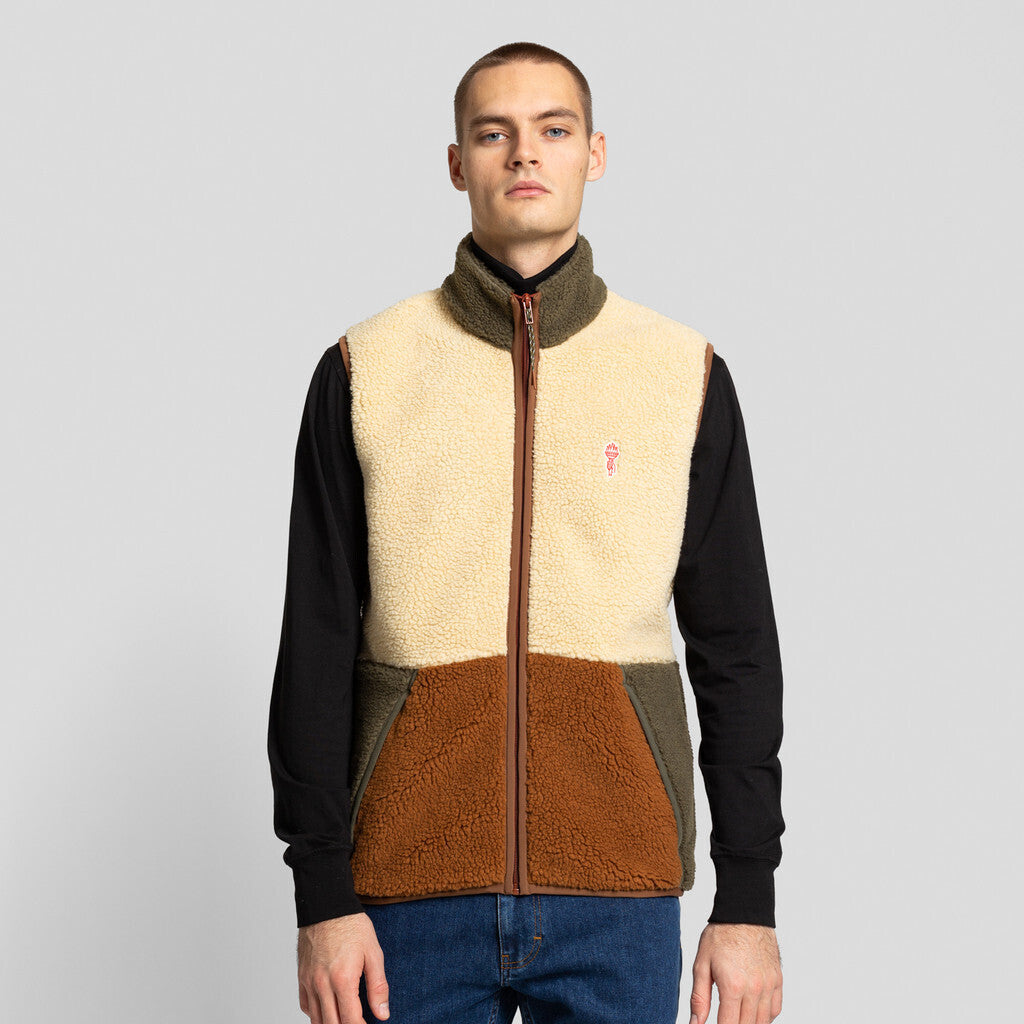 Revolution Teddy Vest Fleece Offwhite