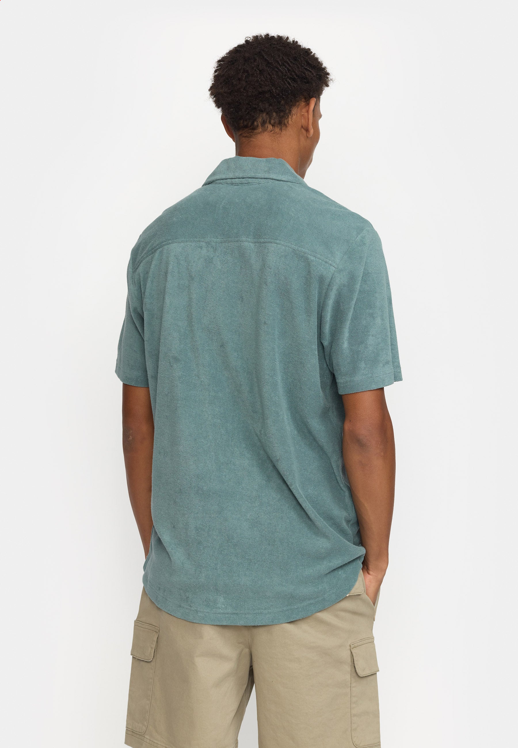 Revolution Terry Short-sleeved Cuban Shirt Short-sleeve shirts Blue