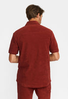 Revolution Terry Short-sleeved Cuban Shirt Short-sleeve shirts Darkorange
