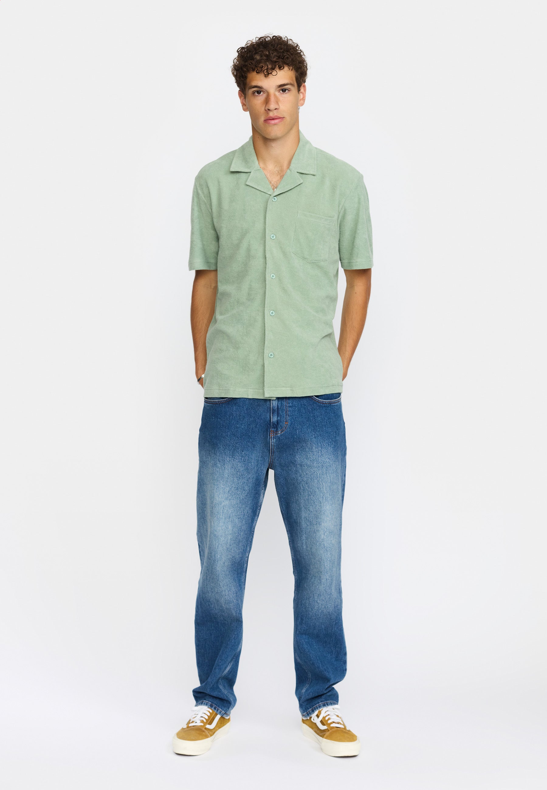 Revolution Terry Short-sleeved Cuban Shirt Short-sleeve shirts Mint