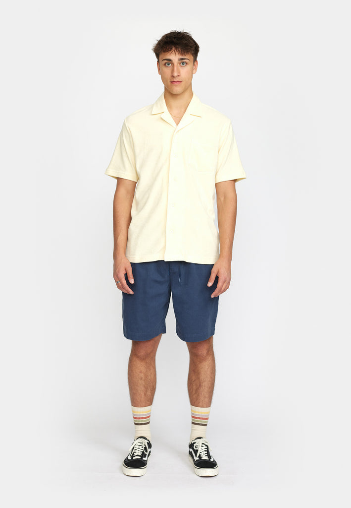 Revolution Terry Short-sleeved Cuban Shirt Short-sleeve shirts Offwhite