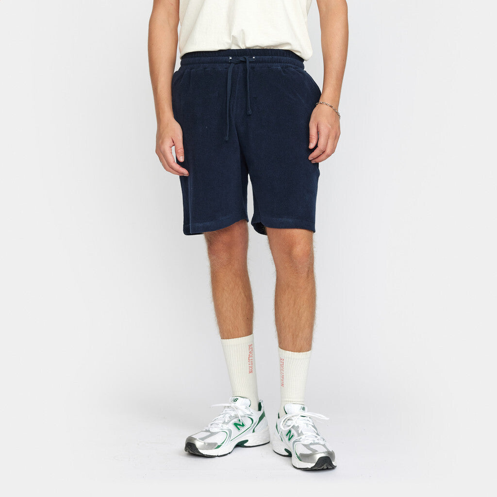 Revolution Terry Shorts Shorts Navy