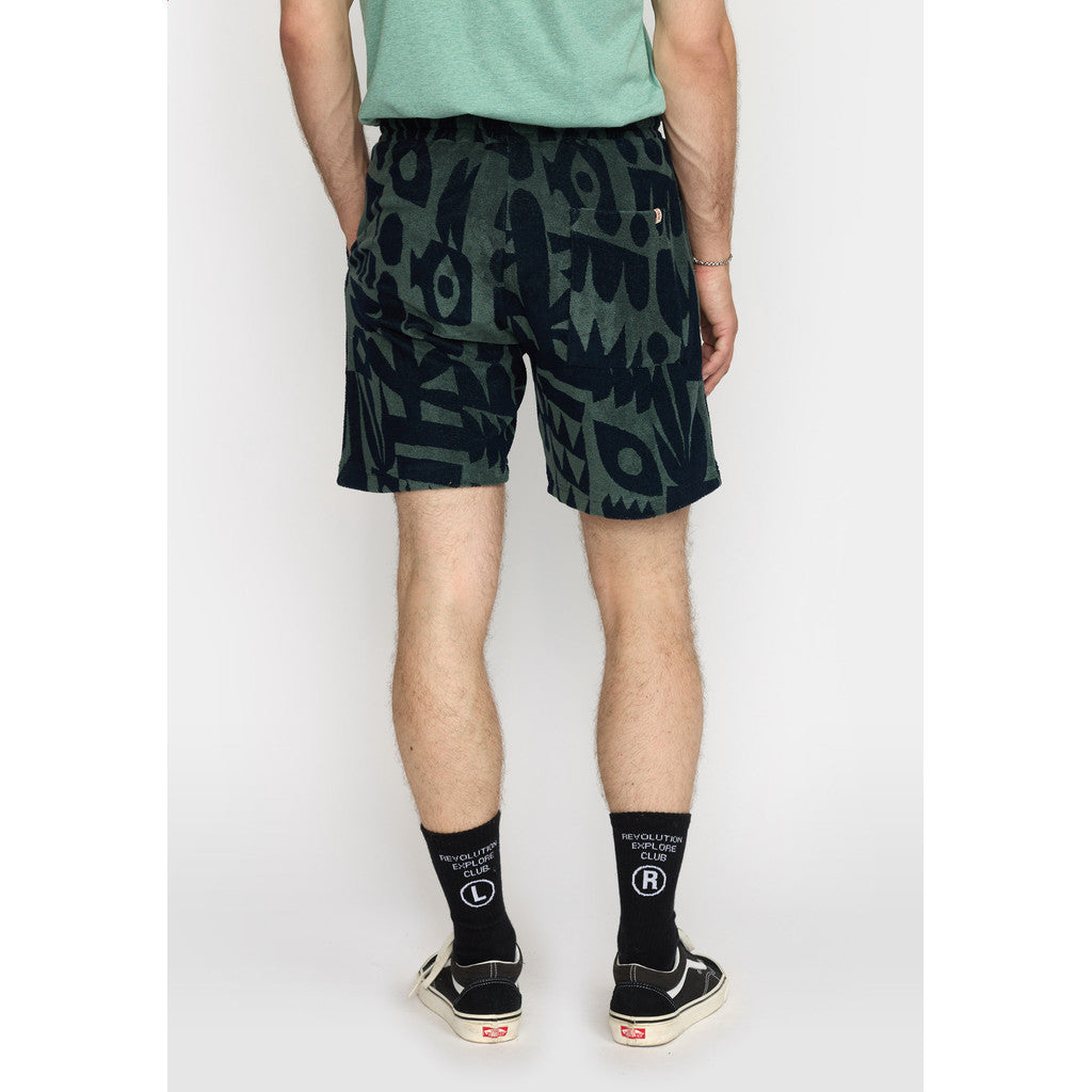 Revolution Terry Shorts Shorts Dustgreen