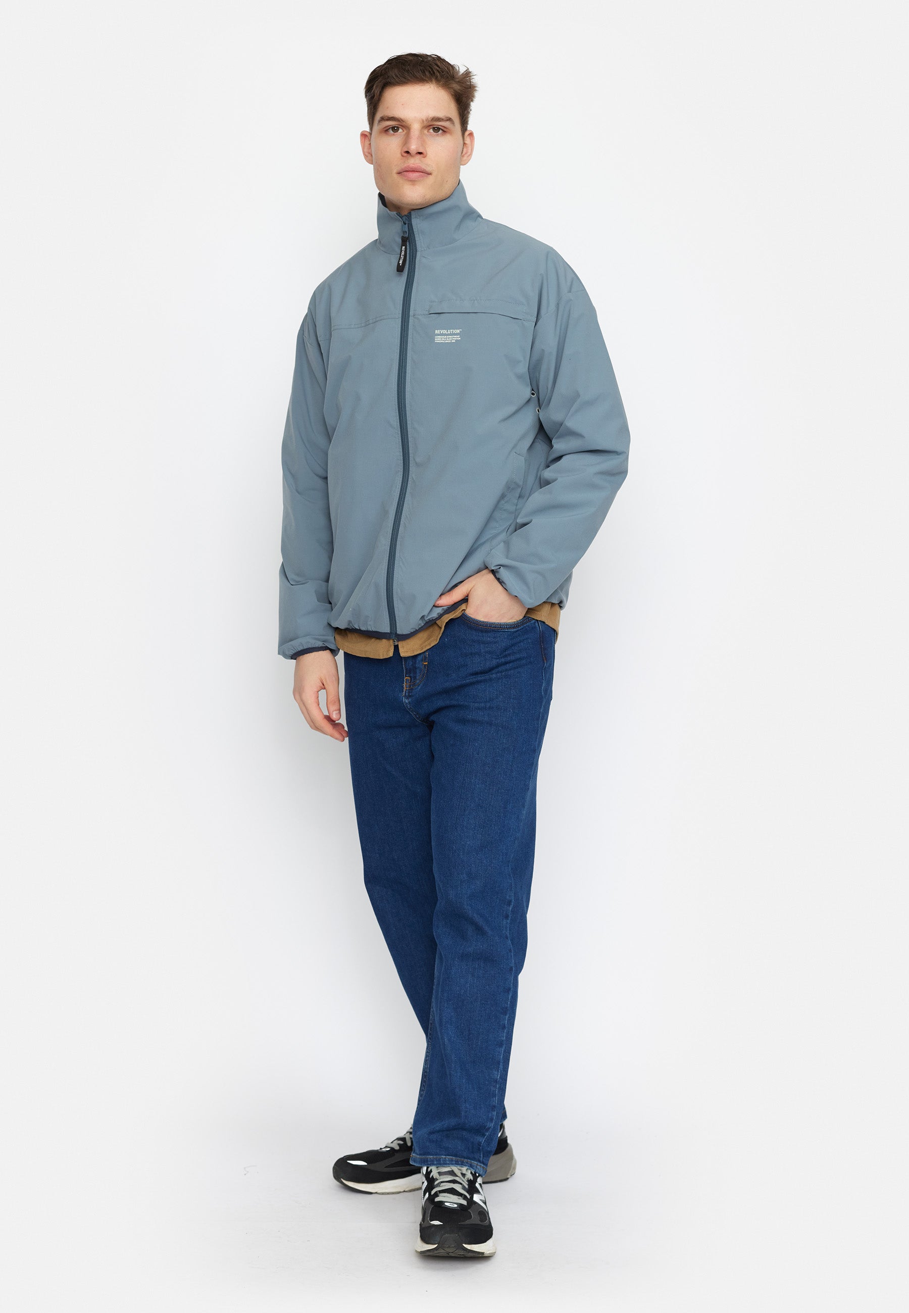 Revolution Track Jacket Lightweight Outerwear Blue