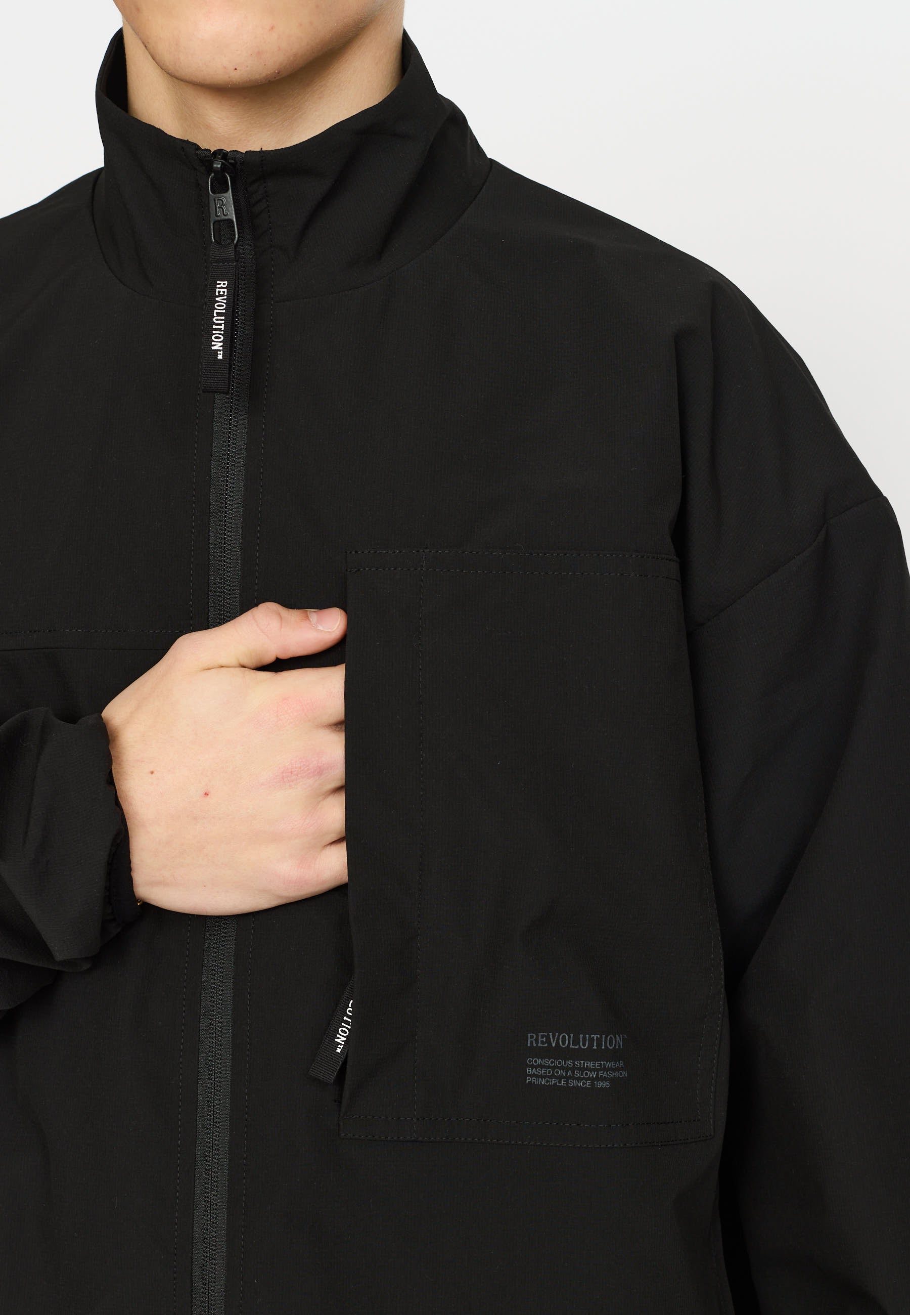 Revolution Track Jacket Lightweight Outerwear Black