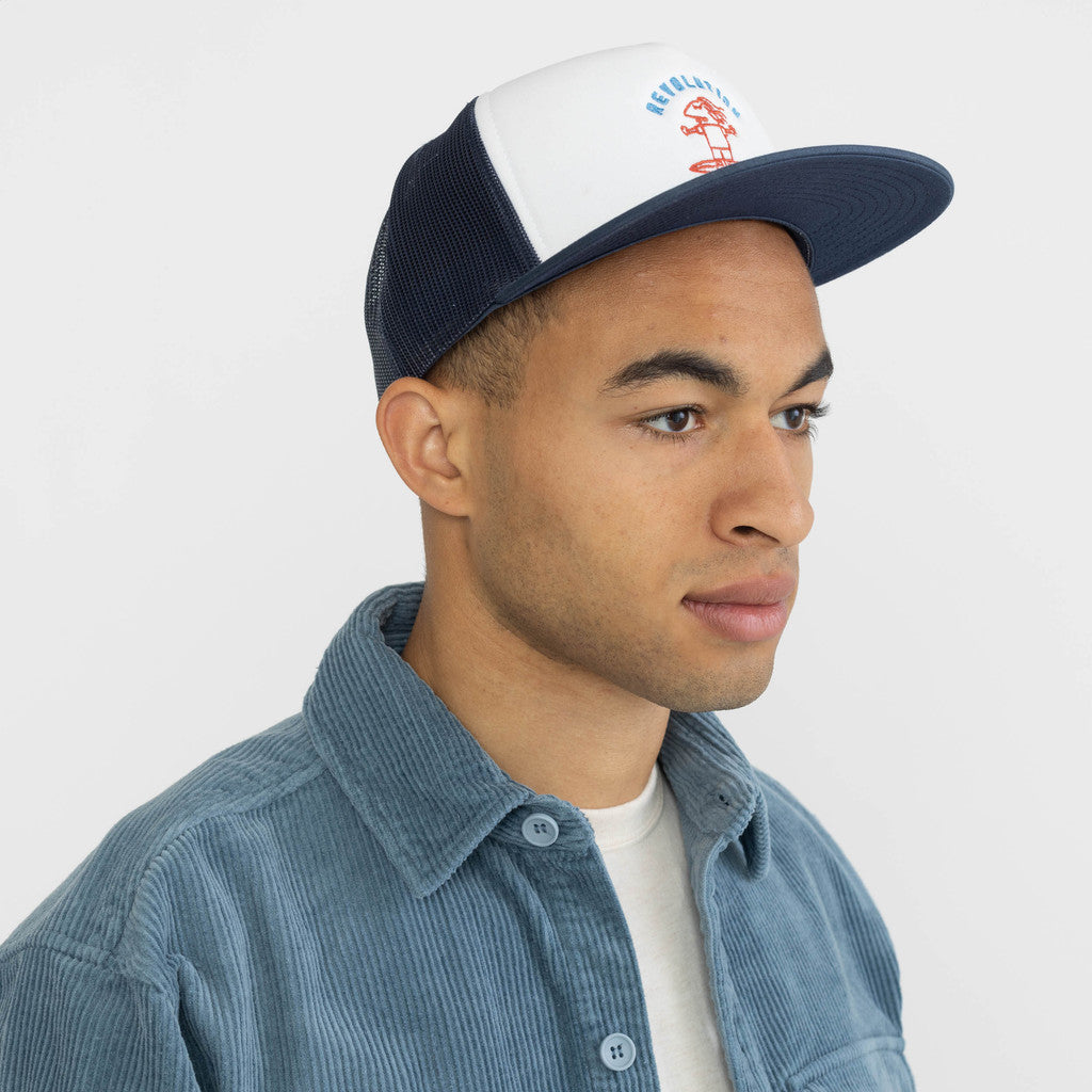 Revolution Trucker Cap Headwear Navy