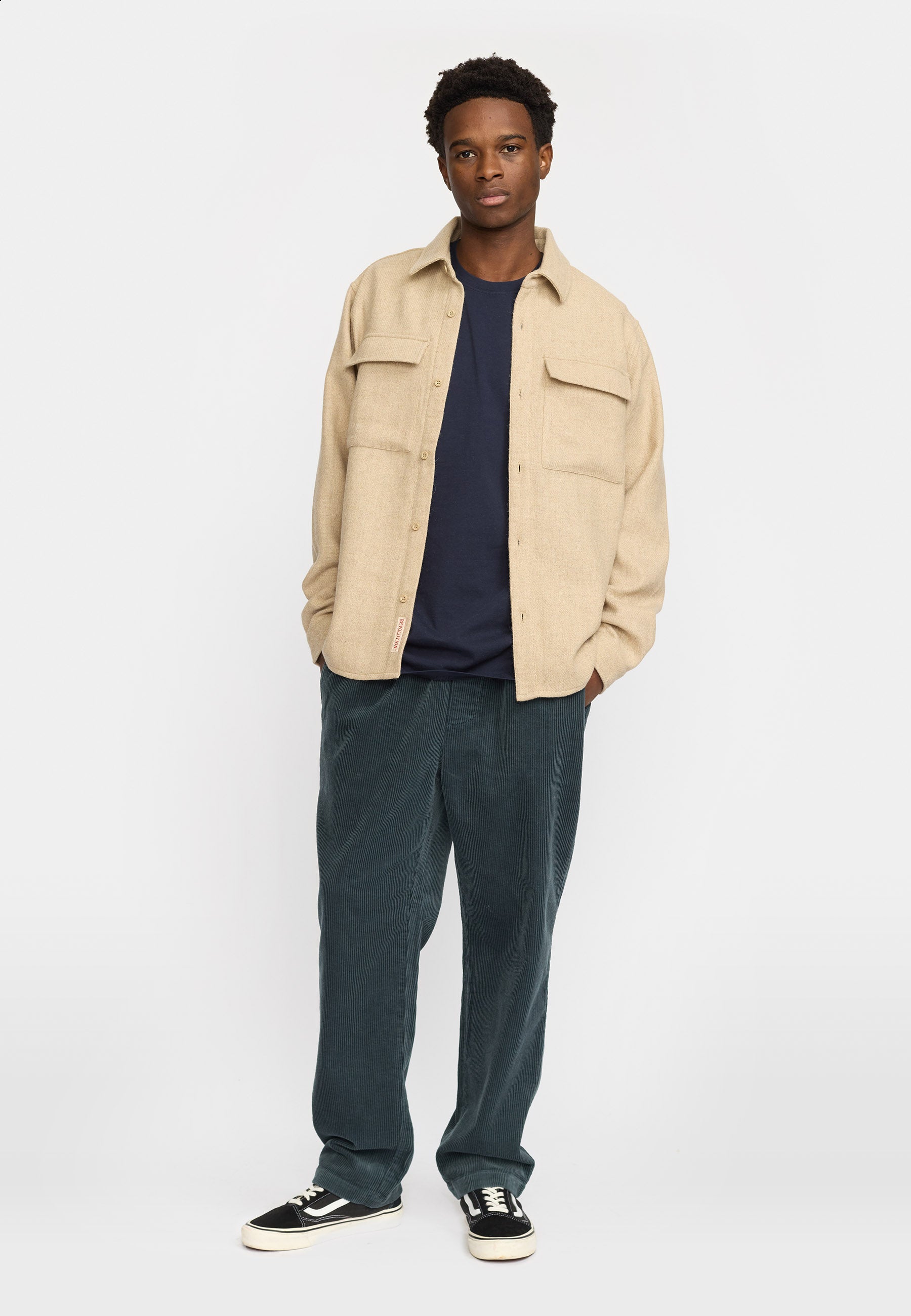 Revolution Utility Overshirt Overshirts Beige