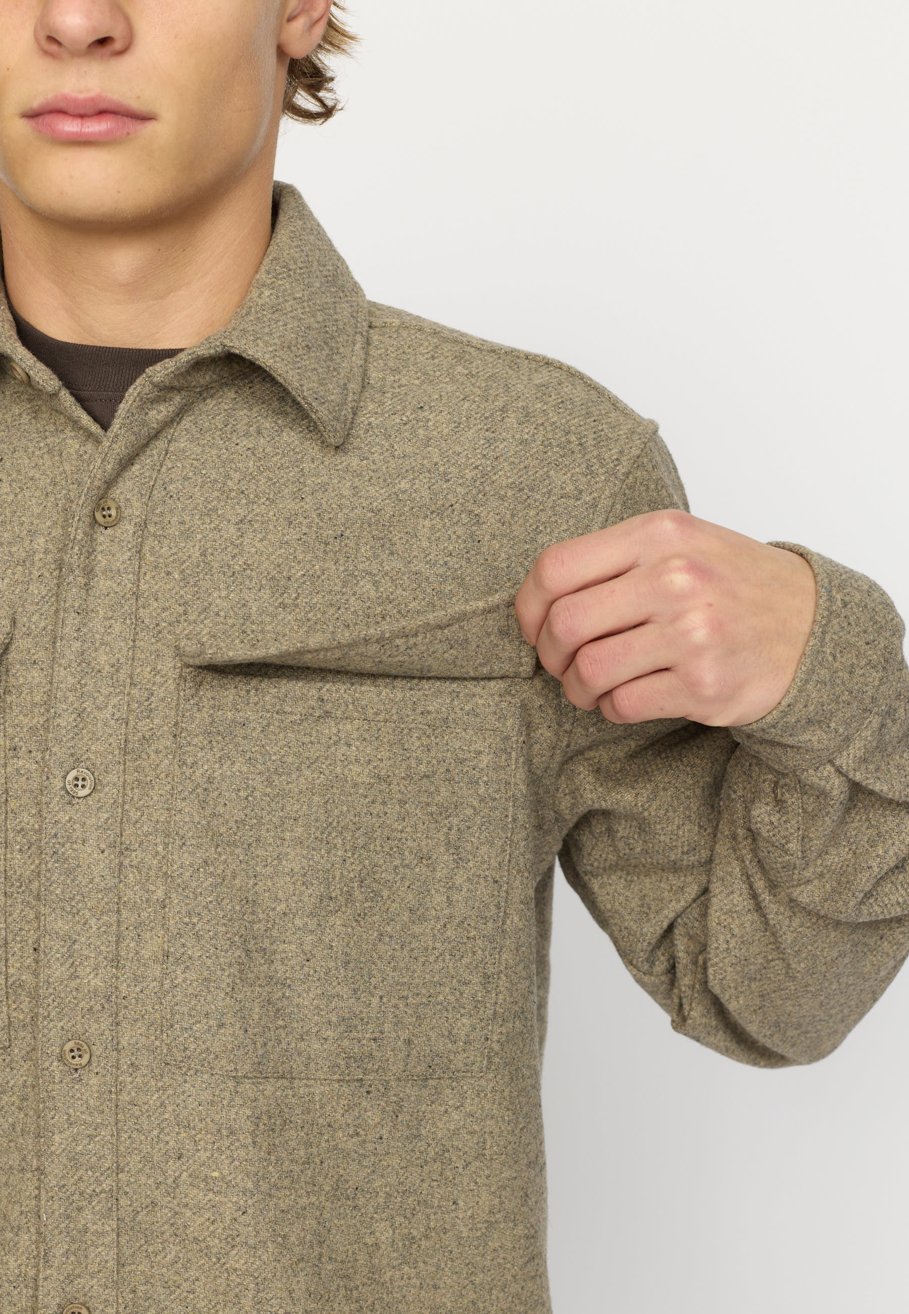 Revolution Utility Overshirt Overshirts Grey