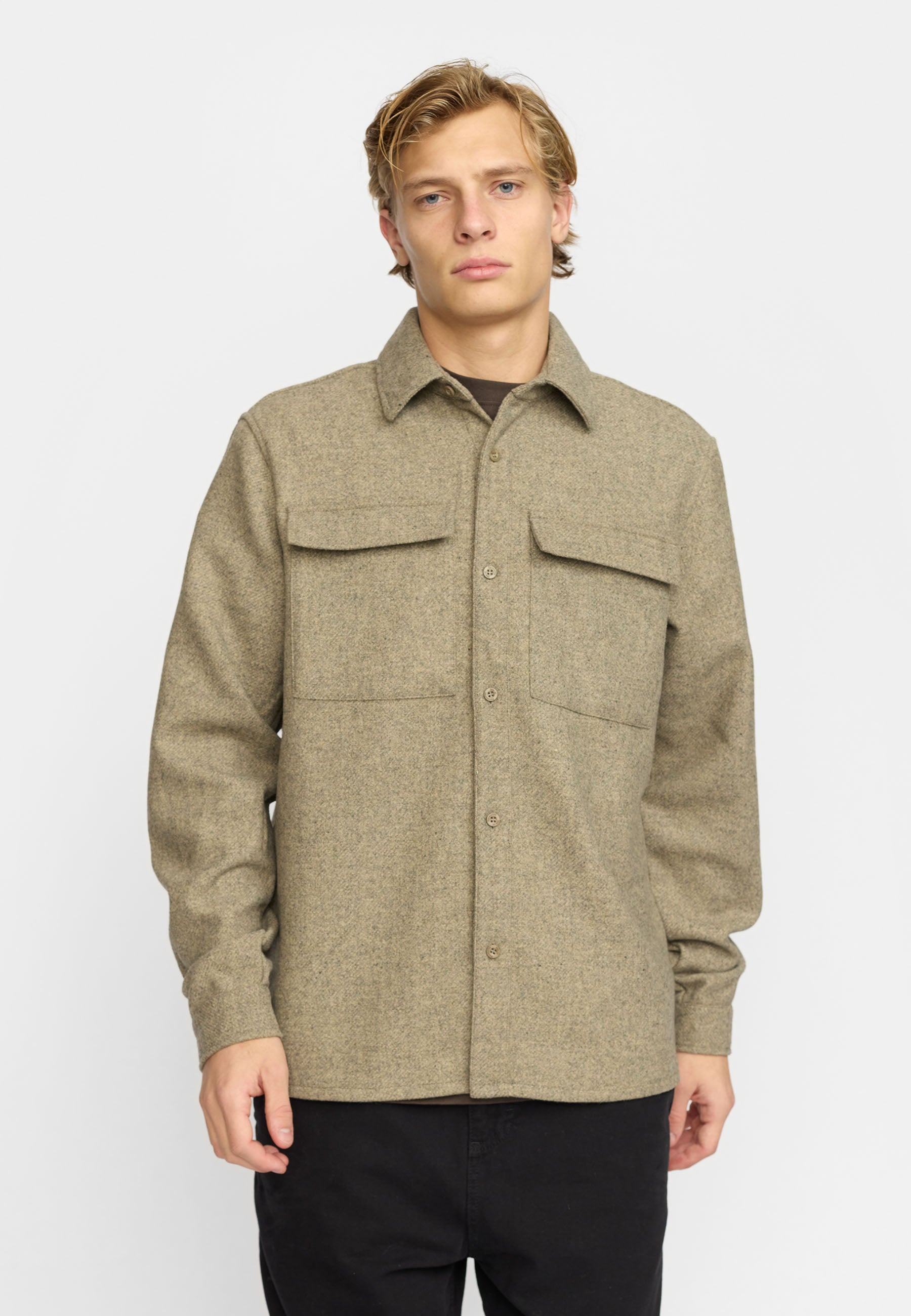 Revolution Utility Overshirt Overshirts Grey