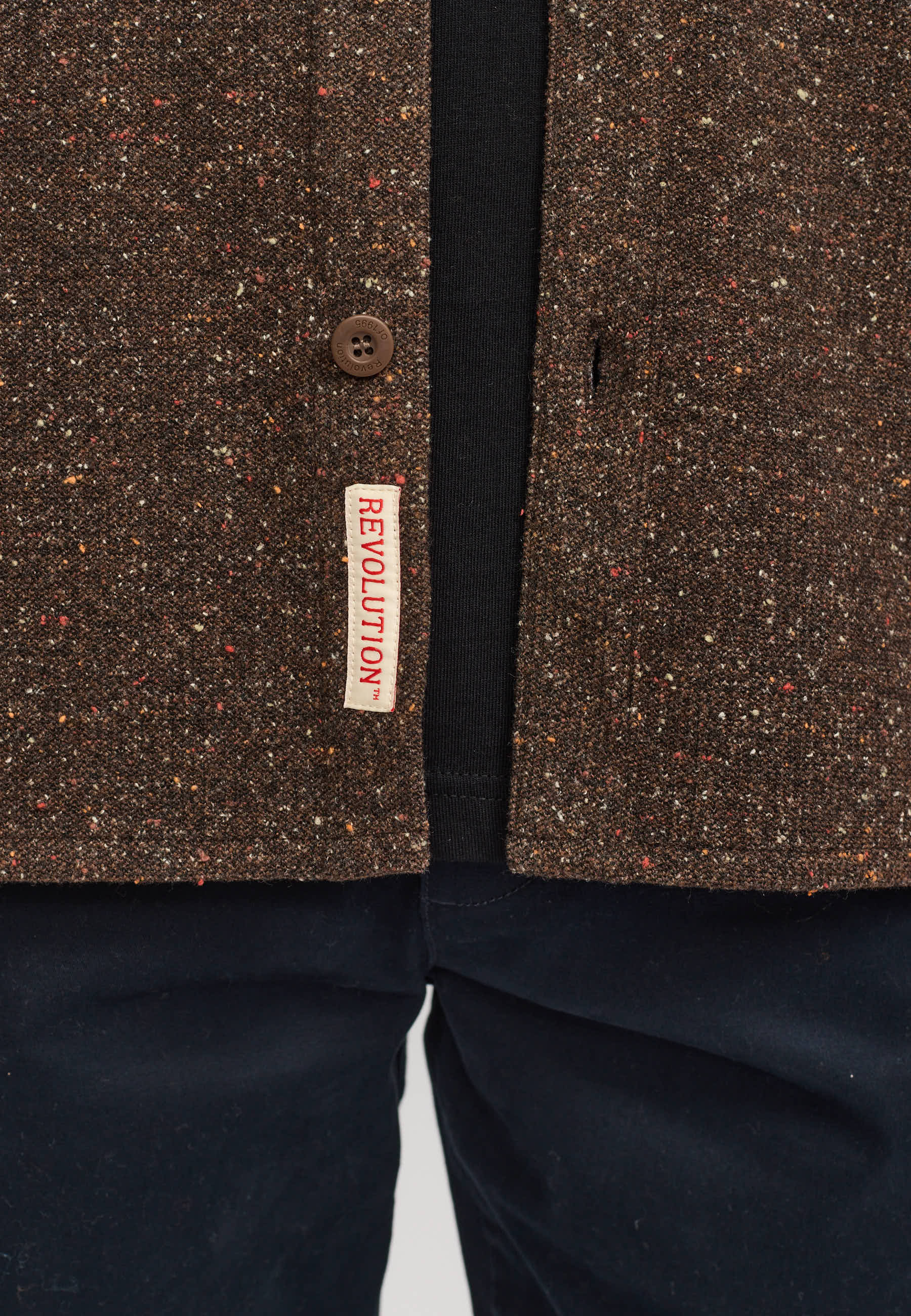 Revolution Utility Overshirt Overshirts Brown