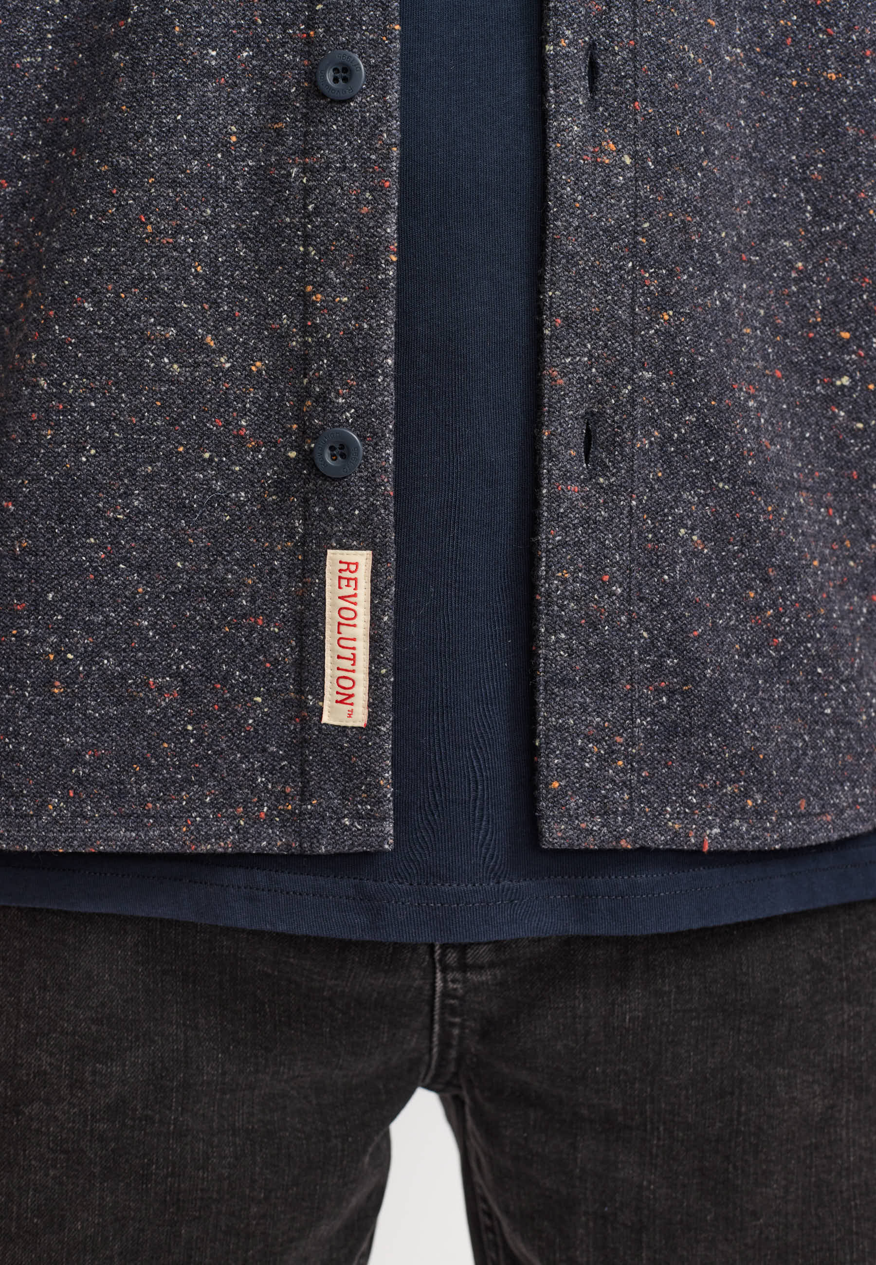 Revolution Utility Overshirt Overshirts Navy