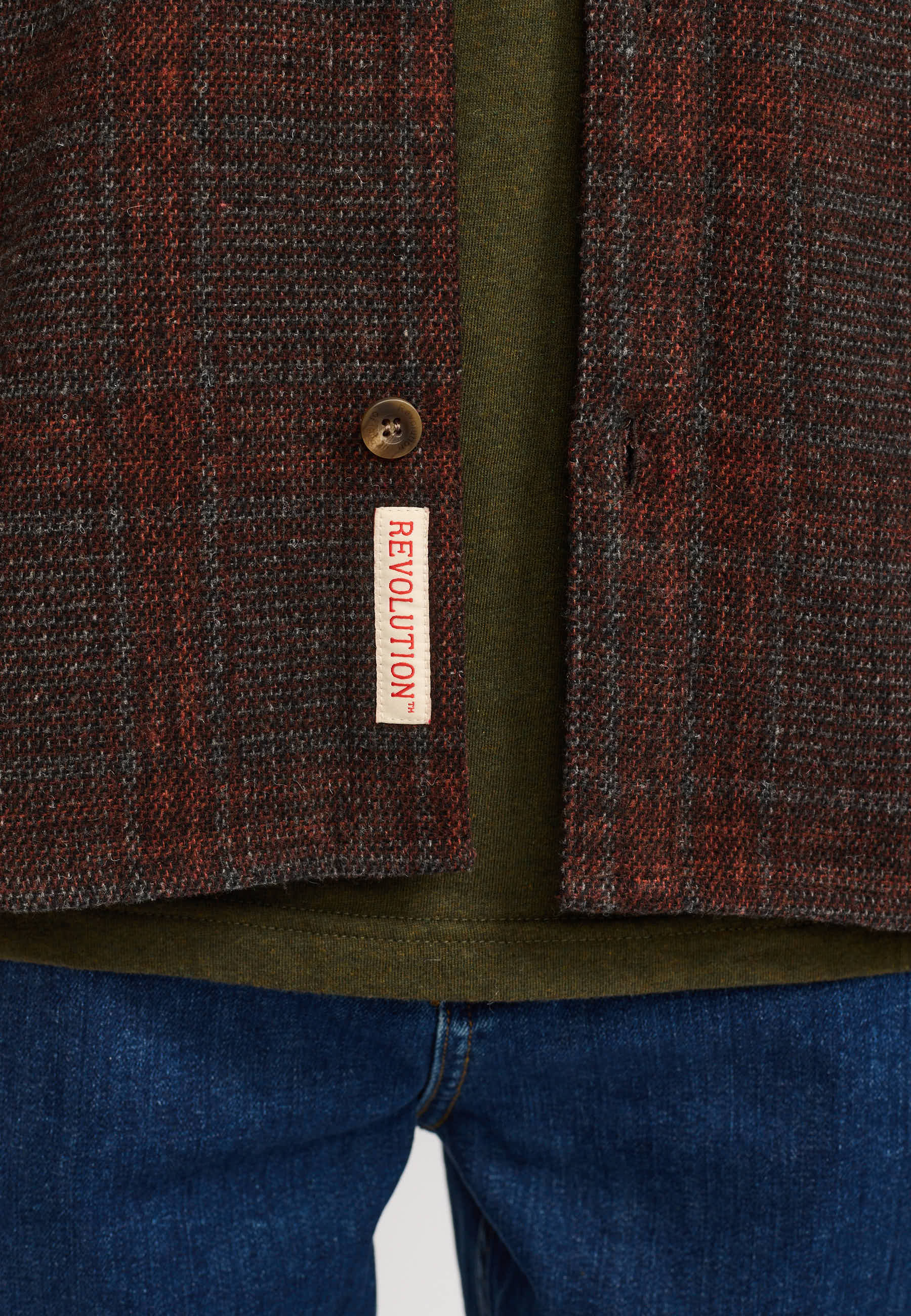 Revolution Utility Overshirt Overshirts Darkred