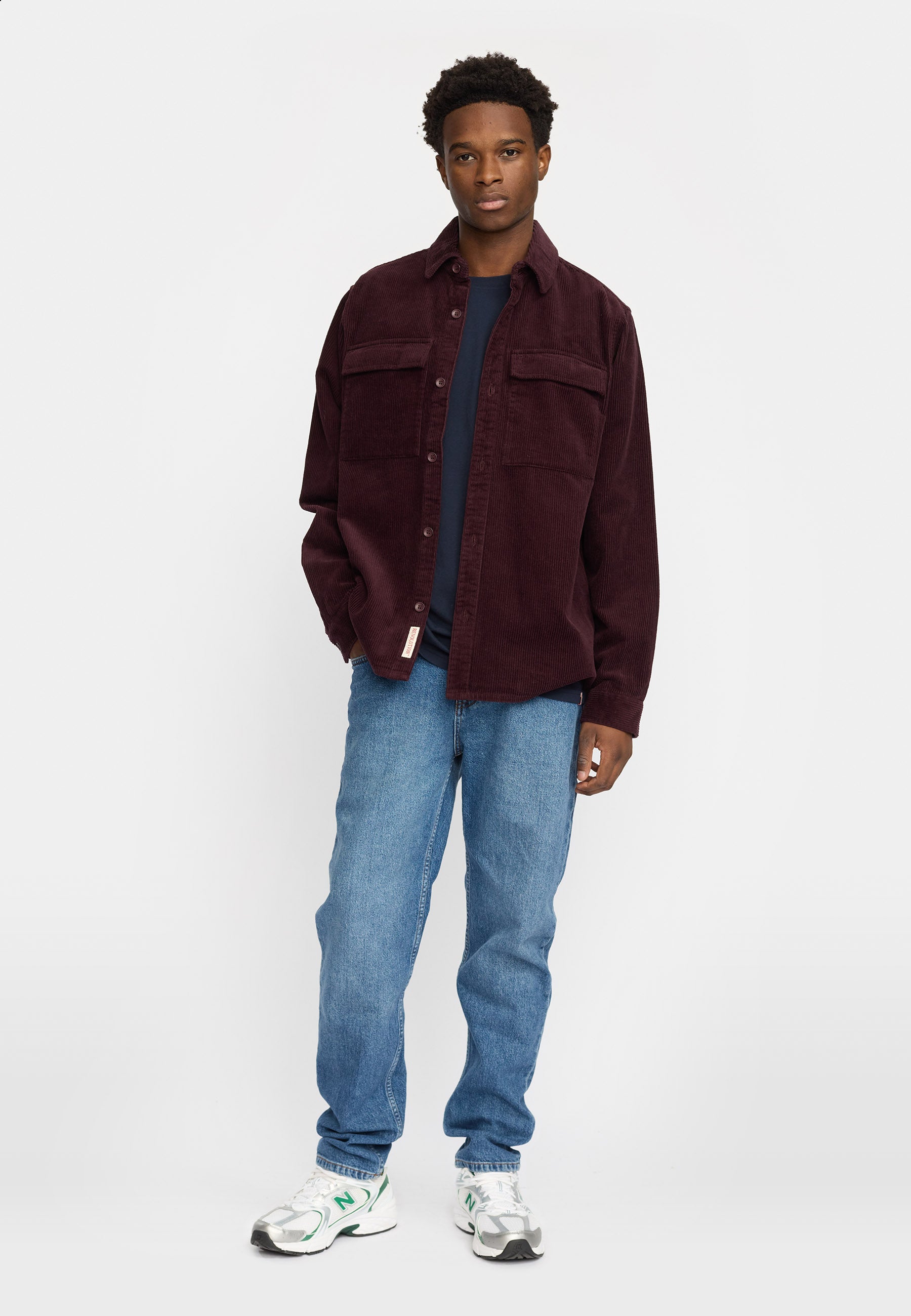 Revolution Utility Overshirt Overshirts Burgundy