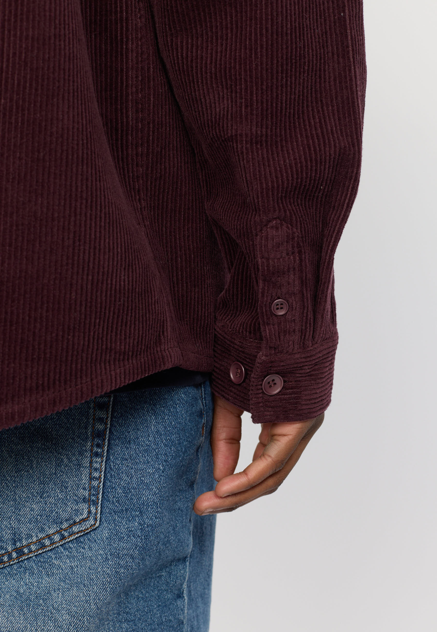 Revolution Utility Overshirt Overshirts Burgundy