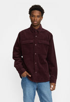 Revolution Utility Overshirt Overshirts Burgundy