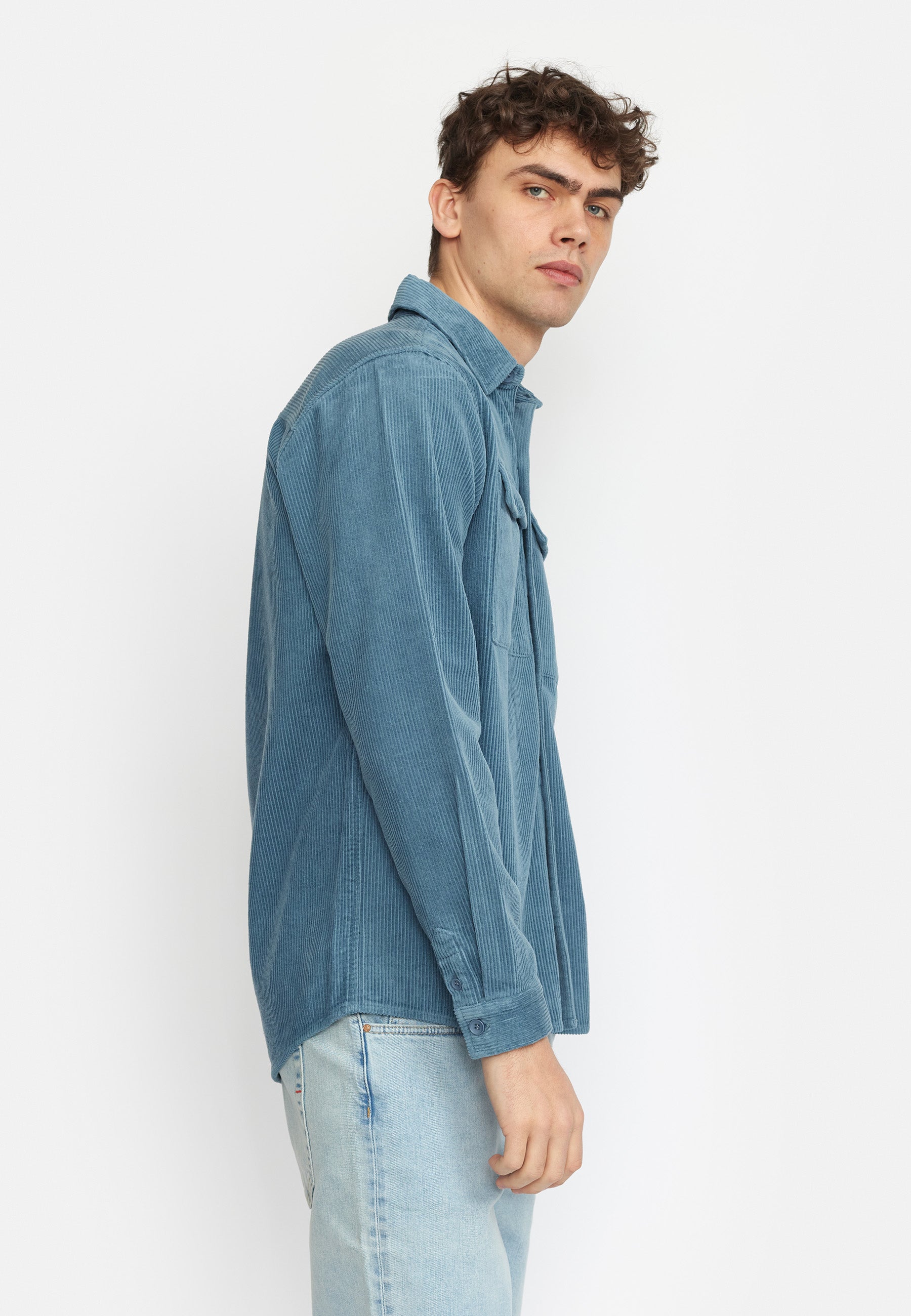 Revolution Utility Overshirt Overshirts Dustblue