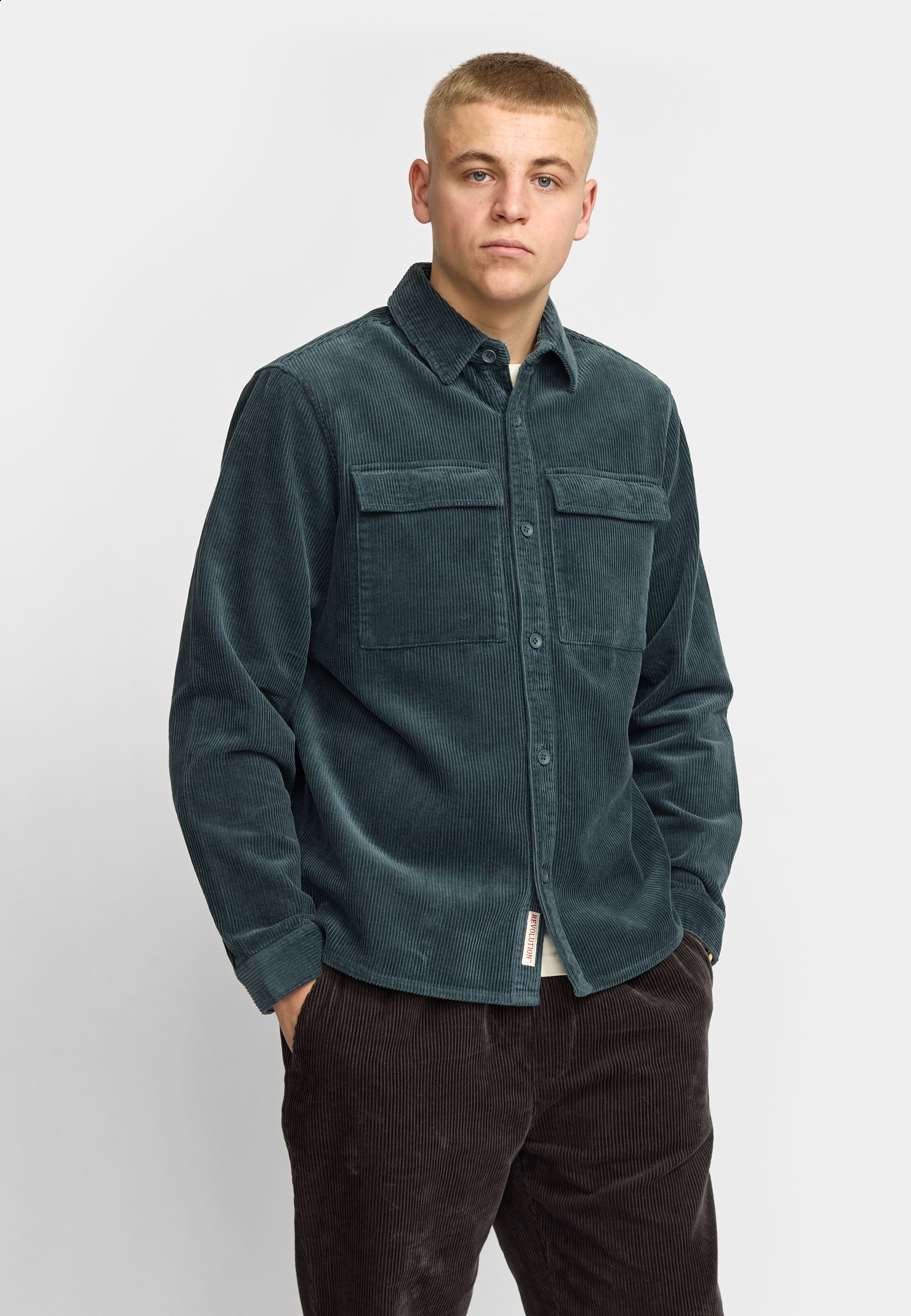 Revolution Utility Overshirt Overshirts Petrol