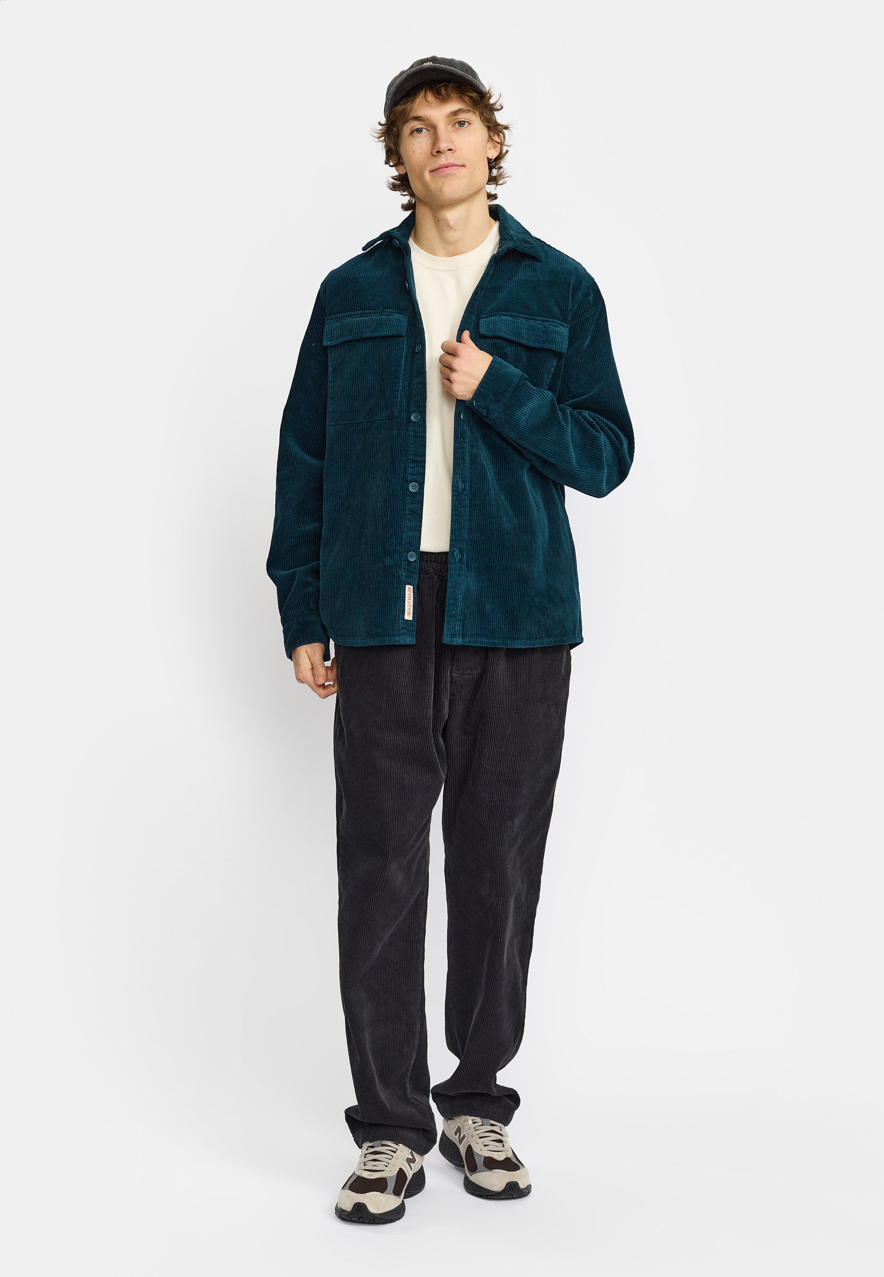 Revolution Utility Shirt Long-sleeve Shirts Darkpetrol