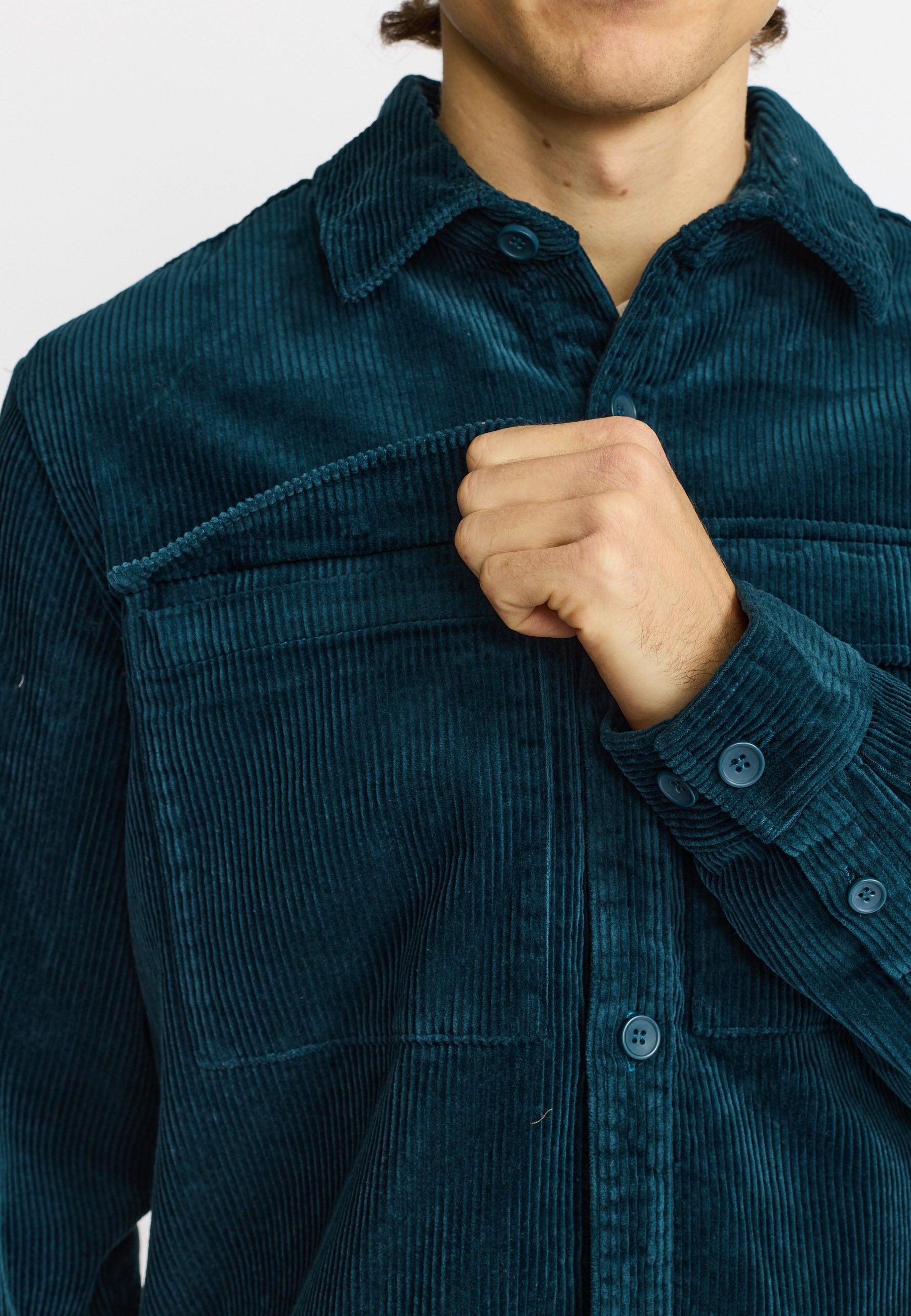 Revolution Utility Shirt Long-sleeve Shirts Darkpetrol