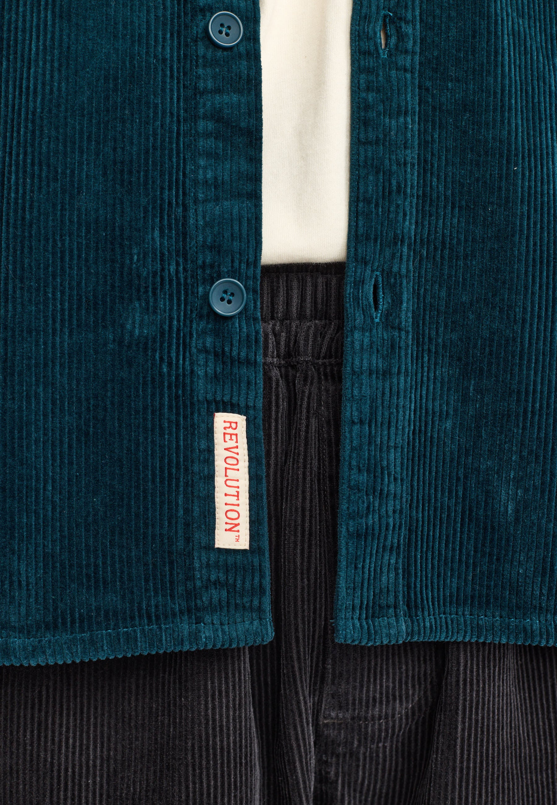 Revolution Utility Shirt Long-sleeve Shirts Darkpetrol