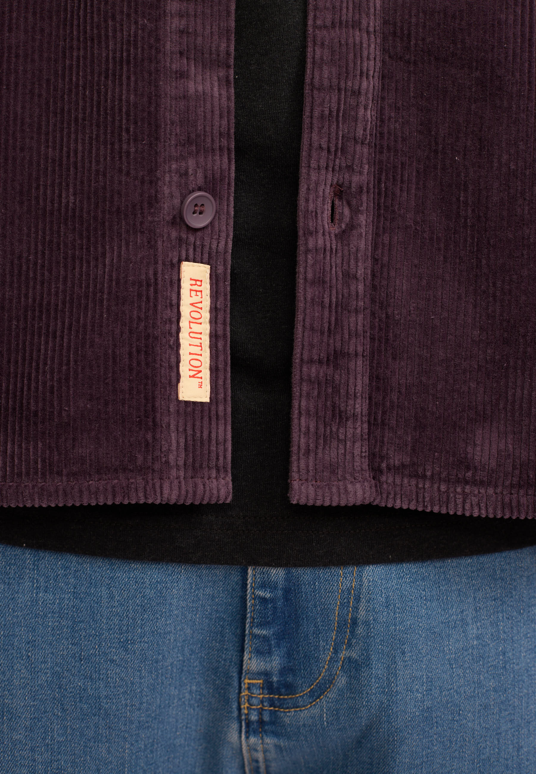 Revolution Utility Shirt Long-sleeve Shirts Darkpurple