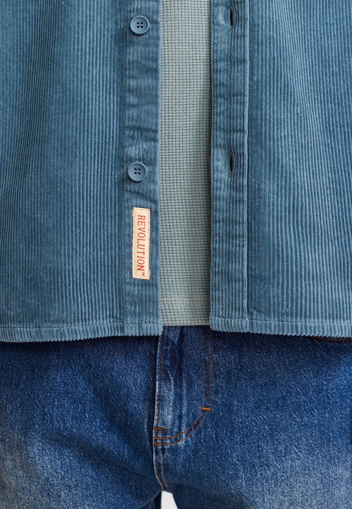 Revolution Utility Shirt Long-sleeve Shirts Dustblue