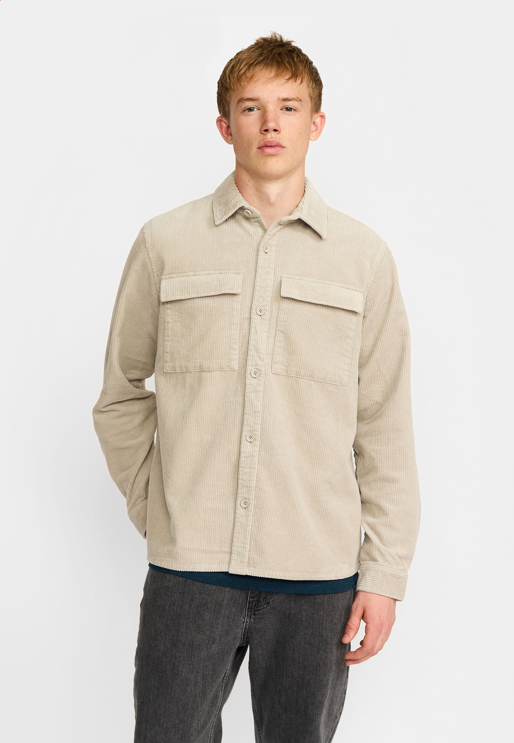 Revolution Utility Shirt Long-sleeve Shirts Lightgrey